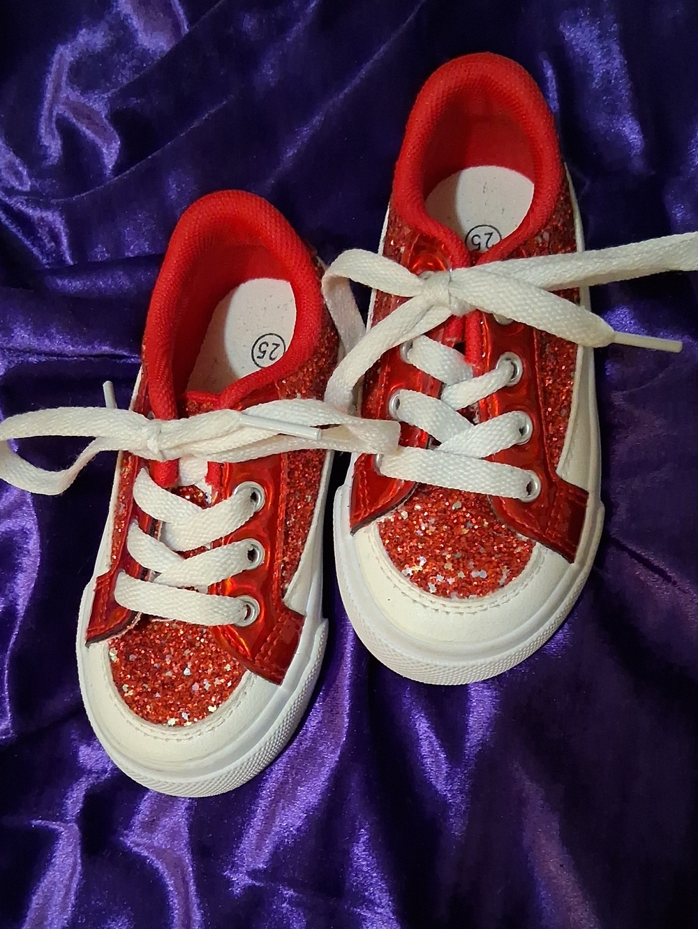 Kids Red Sparkly